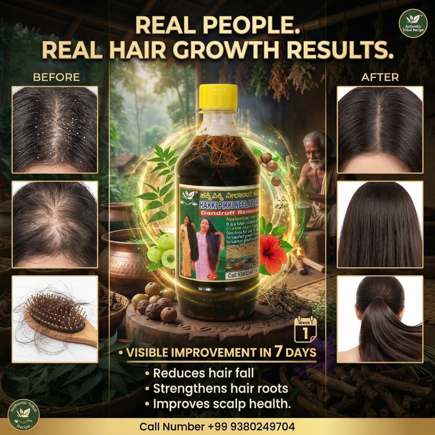 Neelambari Adivasi Hakki Pikki Herbal Hair Oil Products