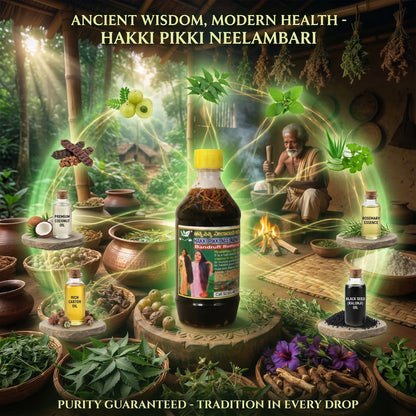 Neelambari Adivasi Hakki Pikki Herbal Hair Oil Products